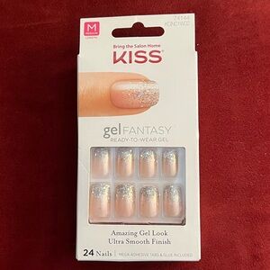 50% OFF BUNDLES Kiss Gel Fantasy Nails with Silver Glitter